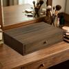 Schreibtisch-Organizer mit ausziehbarer Schublade, Ständer, rechteckige Aufbewahrungsmöglichkeit aus Holz, und dekorativ,