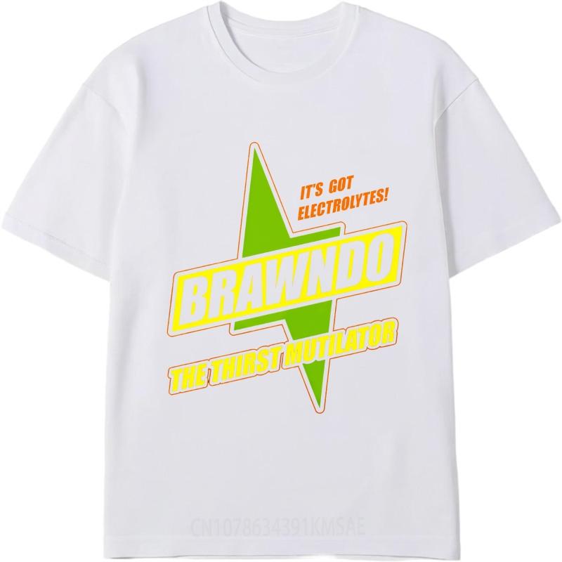 Fashion Summer Unisex T Shirt Its Got Electrolytes Brawndo The Thirst Mutilator Short Sleeve Relaxed Fit Crew Neck Tops