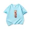Kids Cotton T Shirt Floral Letter I Print Crew Neck Short Sleeve Tee Casual Boys Girls Summer Tops