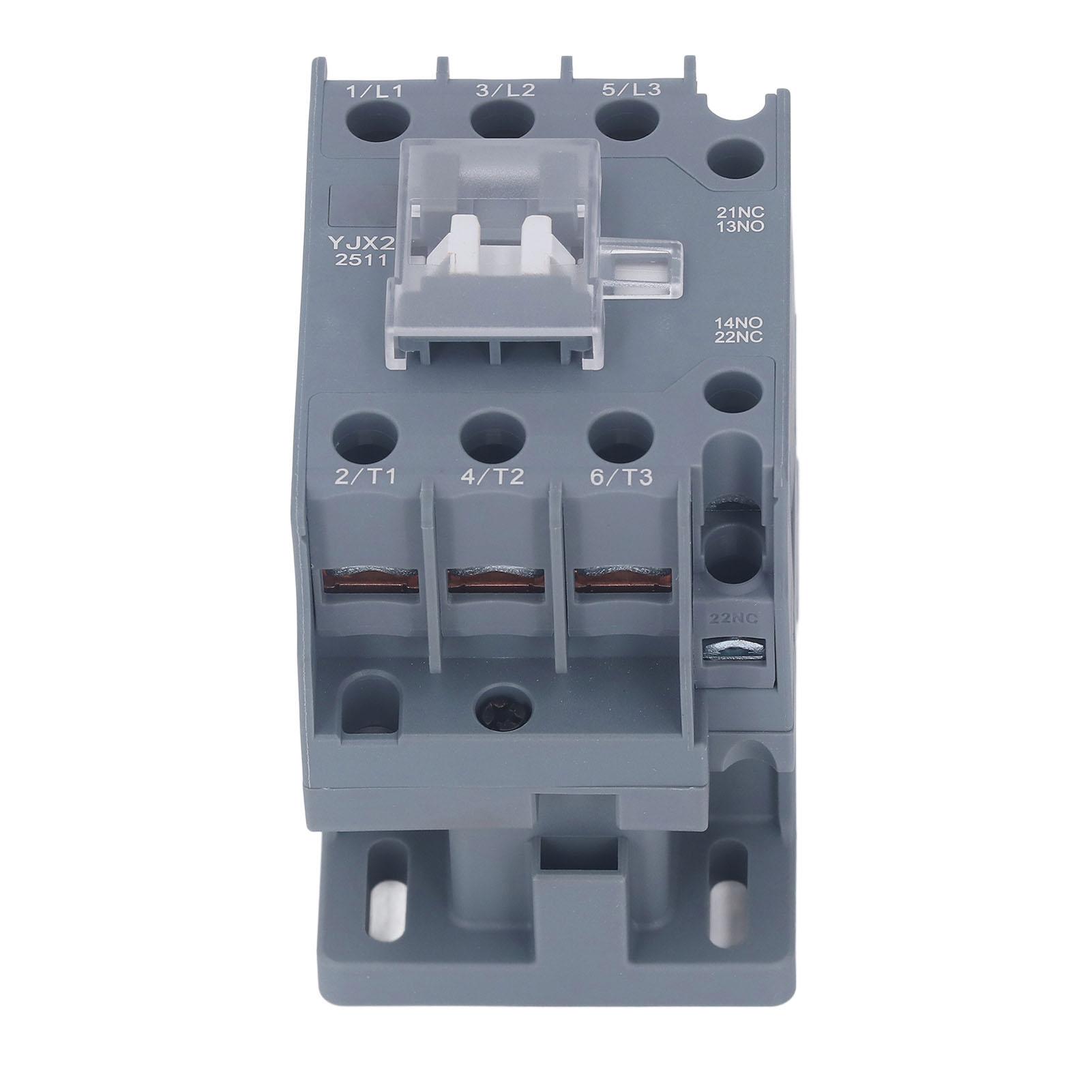 

3 Pole AC Contactor Low Voltage 25A DIN Rail HVAC Motor Condenser Compressor Contactor 220V