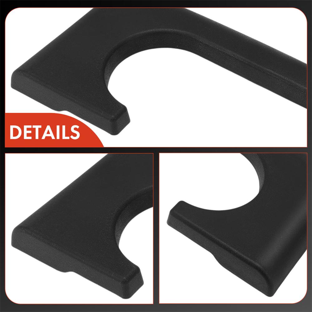 Front Console Black Cup Holder Armrest Pad for Ford F-250 F-350 F-450 Super Duty