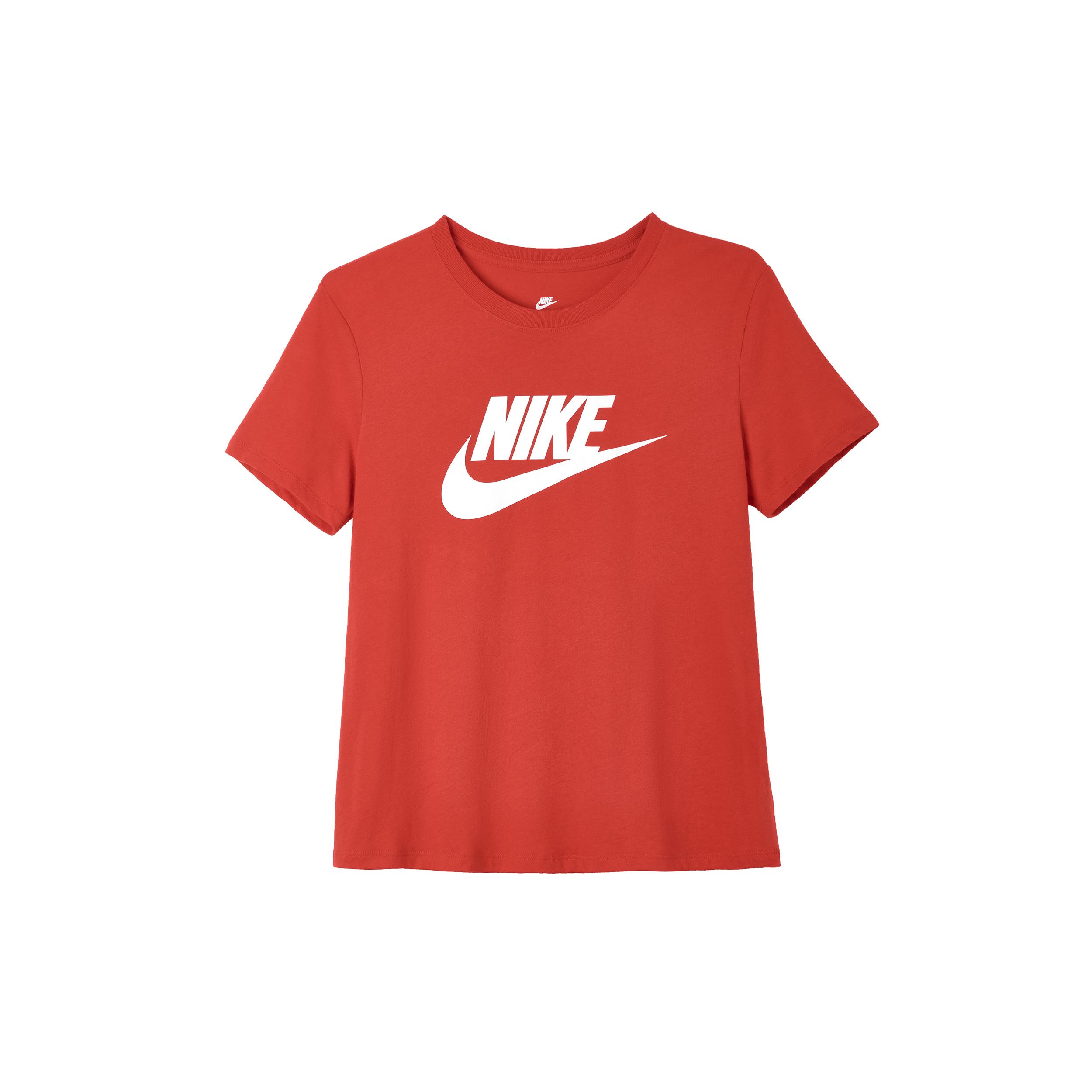 

Новая женская футболка стандартного кроя серии Nike Sportswear Essentials, красная, DX7907-657 S