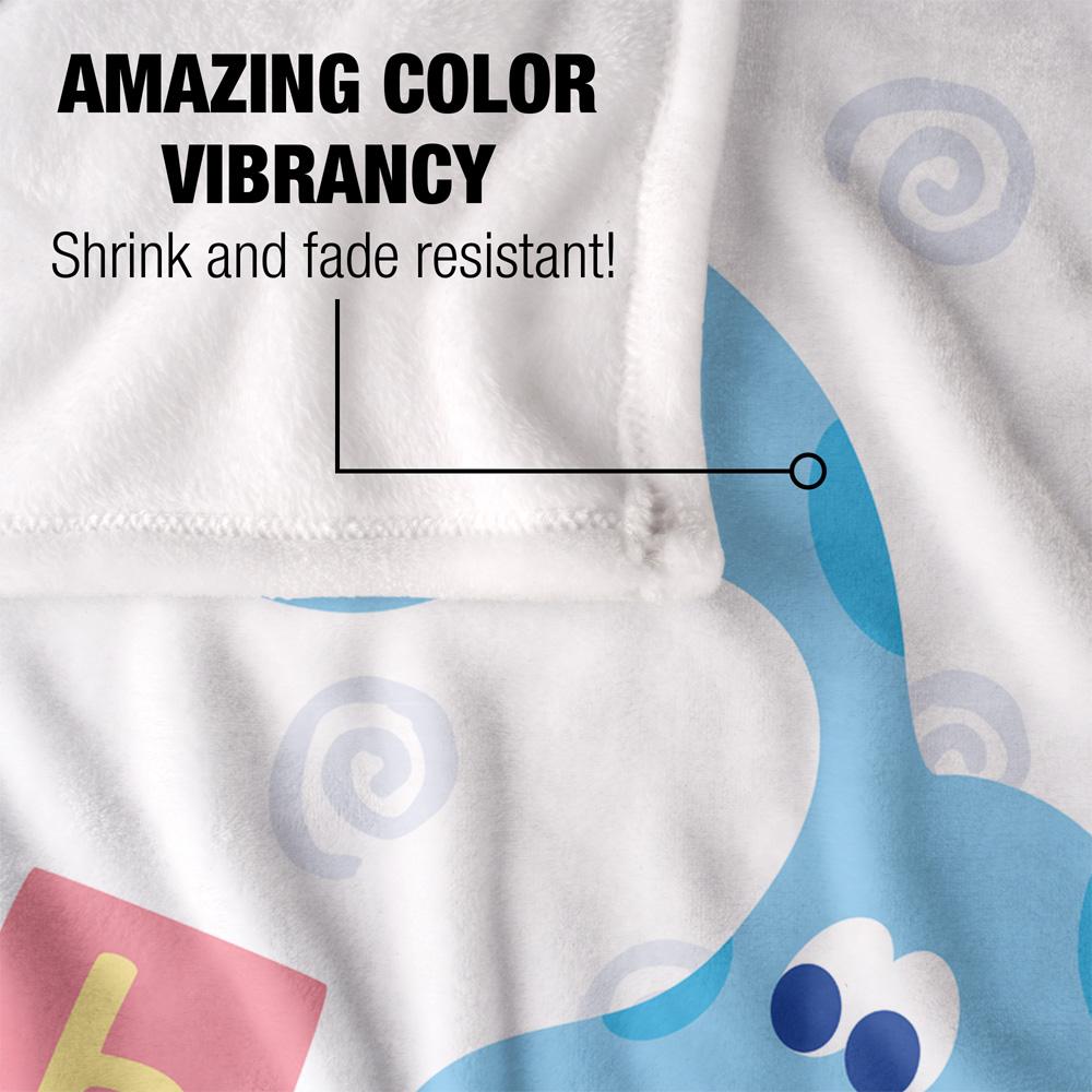 BlueÂ´s Clues Silky Blocks Supersoft Blanket