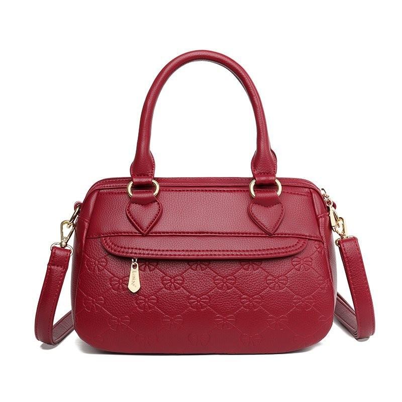 

Stylish 2024 New Women s Shoulder Handbag For Moms Versatile Soft Pu Large Capacity червоний