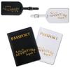 Suitcase Check Card Passport Cover Leather Custom Couple Wedding Passport Bag Luggage Tag Custom