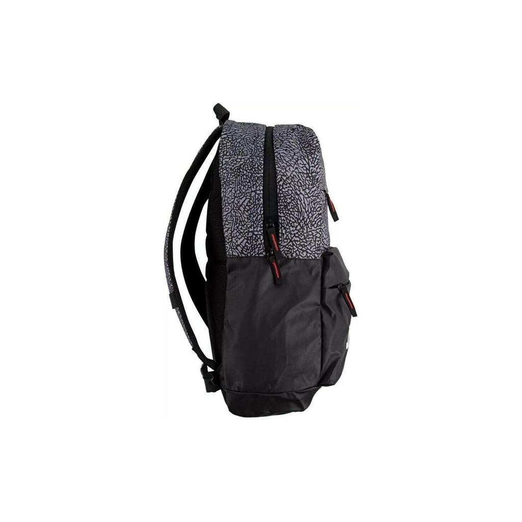 Jordan Jumpman Embroidered Multi-Pocket Polyester Backpack Unisex Backpack Black Cement 9A0408-K41