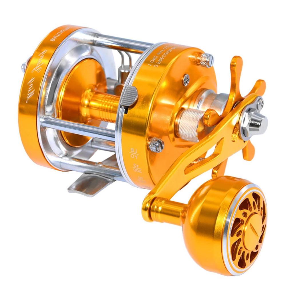 Single Rocker Drum Reel 40L50L60L Double Brake System 2+1BB Jumping Ship Sea Fish Fishing Die-casting Reel Catching Salt Water