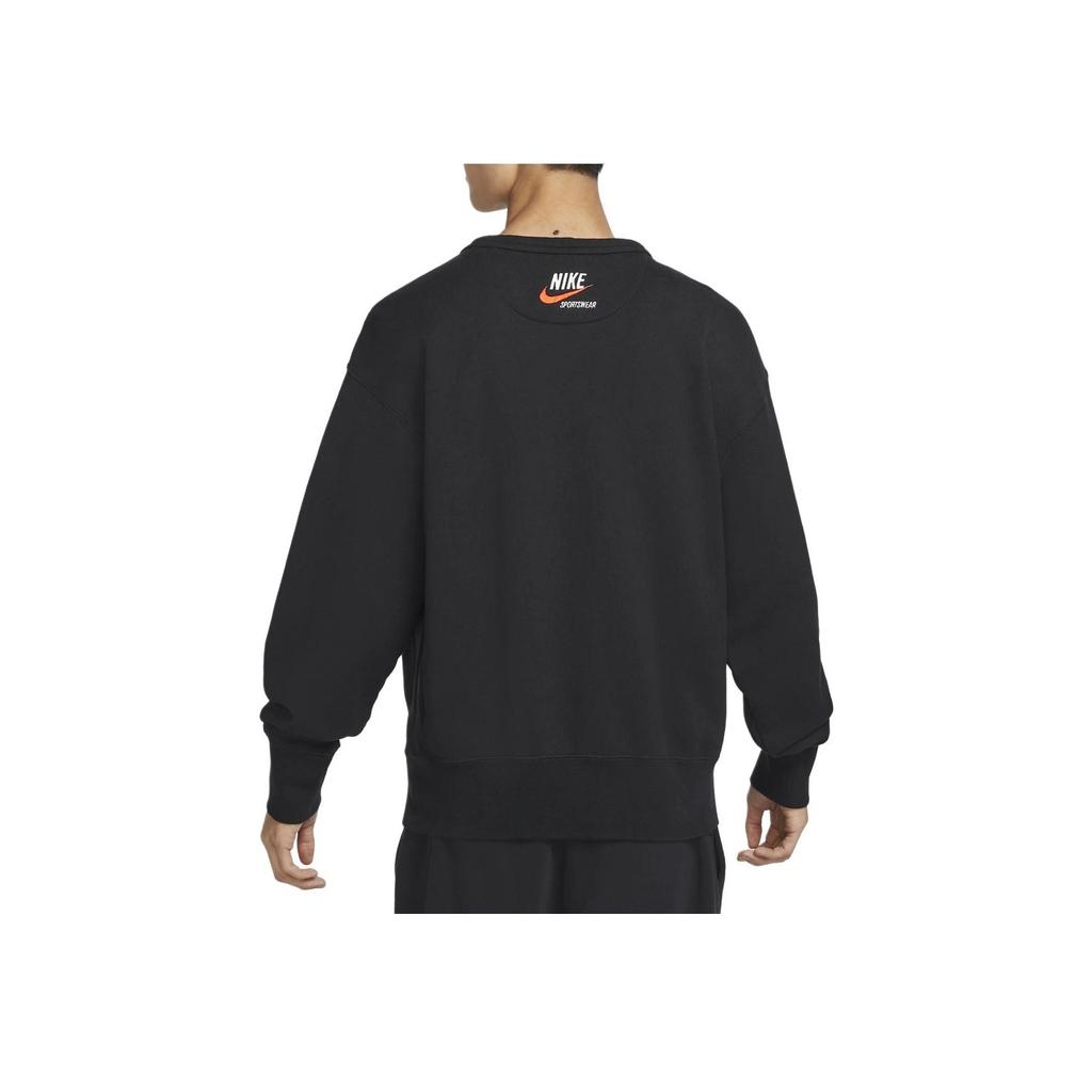 Nike Logo Print Pullover Hoodie Men Tops Black DX0026-010