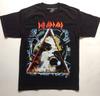Unisex Shirt Cotton Oversize Large Size DEF LEPPARD  RARE Embroidered Hysteria Whitesnake Poison Motley Crue Ratt
