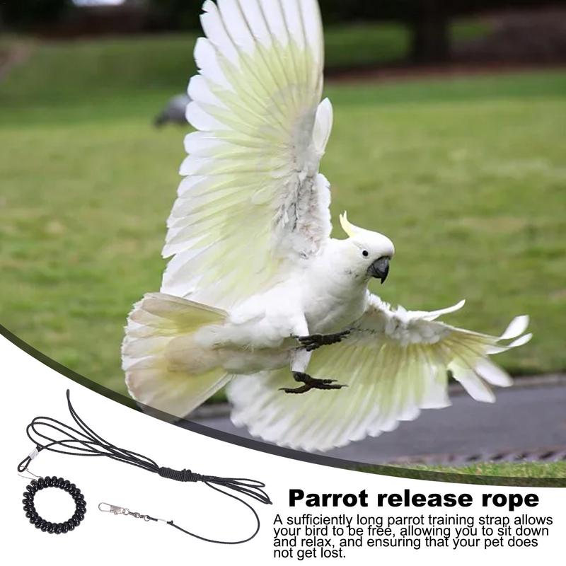 Bird Harness For Cockatoo Multipurpose Outdoor Bird Harness Lightweight Macaws Harness Soft Parrot Harness For Cockatoos 5m