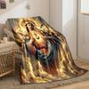 Virgin Mary Sacred Heart Dove Blanket  Printed Blanket for Living Room Bed Couch lunch break Soft Cozy Blanket for Friend's festival Gift