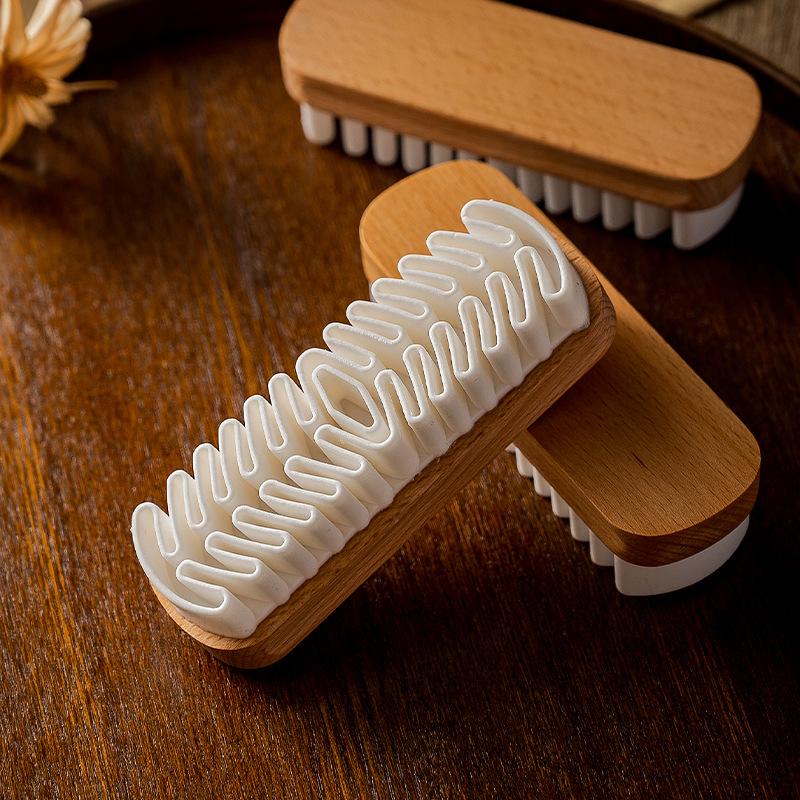 Suede Surface Rubber Shoe Brush - Nubuck & Suede Cleaner with Soft Bristles