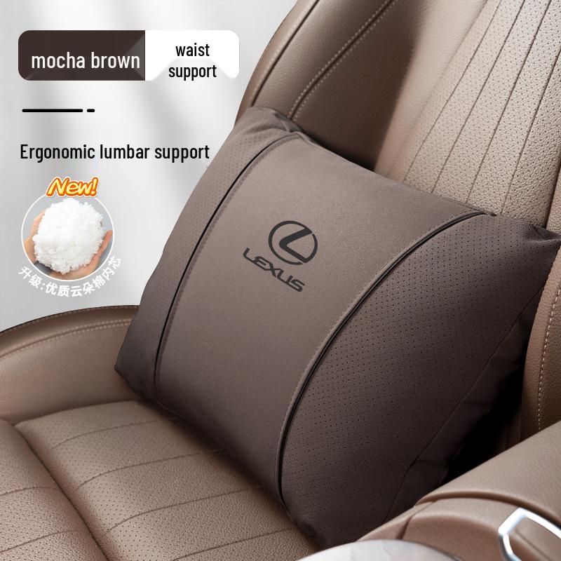 Lexus Headrest Lumbar Support Cushion for ES200, ES300h, NX, RX - Car Neck Protection Pillow.