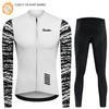 Winter Thermal Fleece Man's Long Sleeves Warm Cycling Jersey Set Windproof Warm MTB Road Bike Sportswear 2026 Winter Fleece Warm Cycling Suit Set