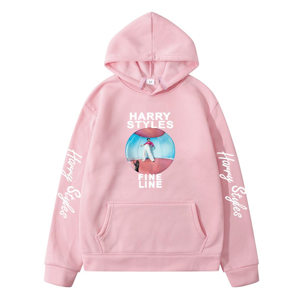 Harry Styles Fine Line Hoodie – Unisex Fleece Lined Sweatshirt for Men & Women, Fall Winter Cozy Pullover, Album Cover Graphic Sleeve Print