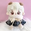 10cm Plush Clothes, Checkered Fur Cape, Black, Plush Clothes, Kigurumi Accessories, Otaku Activities, Doll Mascot, Kpopdoll Costume [Used]