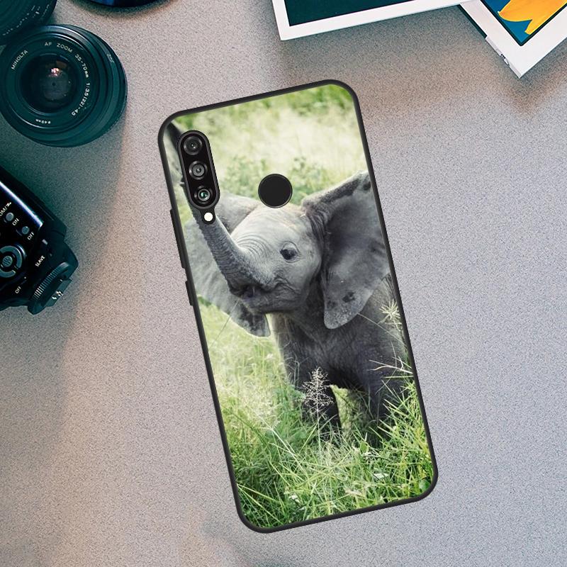 African Elephant Silhouette For Huawei Nova 7i 8i 11i 12i  9 10 SE 11 Pro Y60 Y70 Y90 Y61 Y91 Y72 Y73 P40 P30 Lite Case