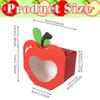 10Pcs Cute Transparent Window Candy Boxes Mini Party Favor Heart Gift Box Snack Paper Holder Graduation