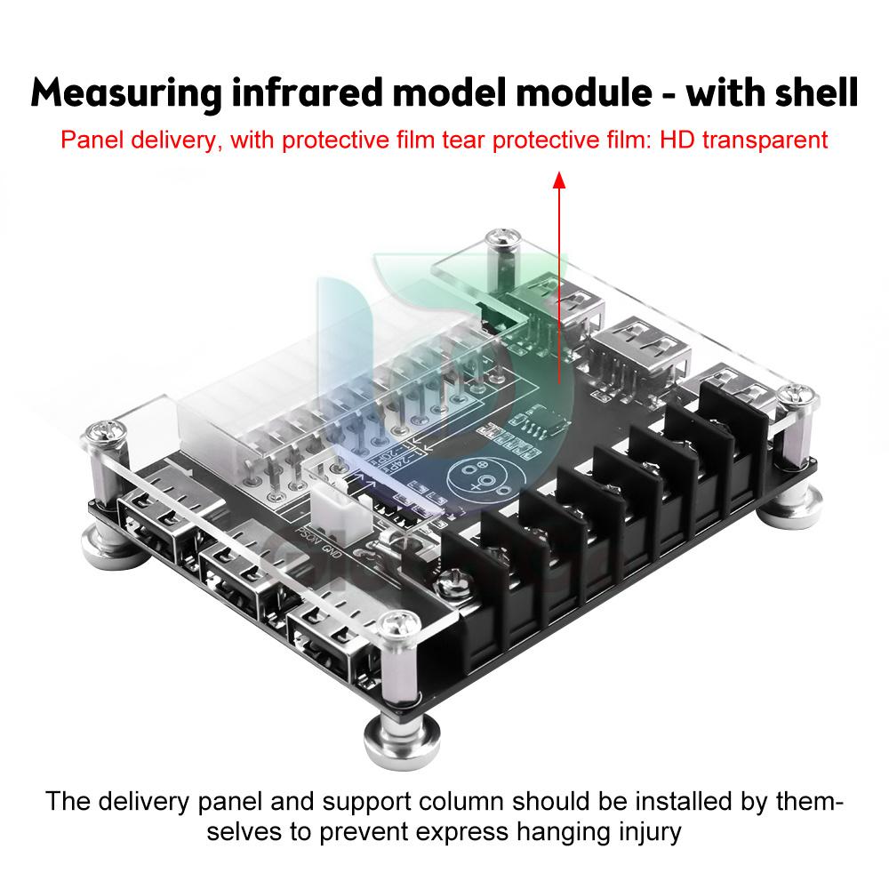 20/24 Pins ATX Power Supply Breakout Board Module Adapter Connector Support +12V/-12v/+5V/5VSB/+3.3V With Infrared Function