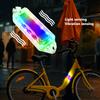 Motorcycle and tram warning lights, colorful flashing lights, LED decorative lights, wiring free solar anti rear end lights
