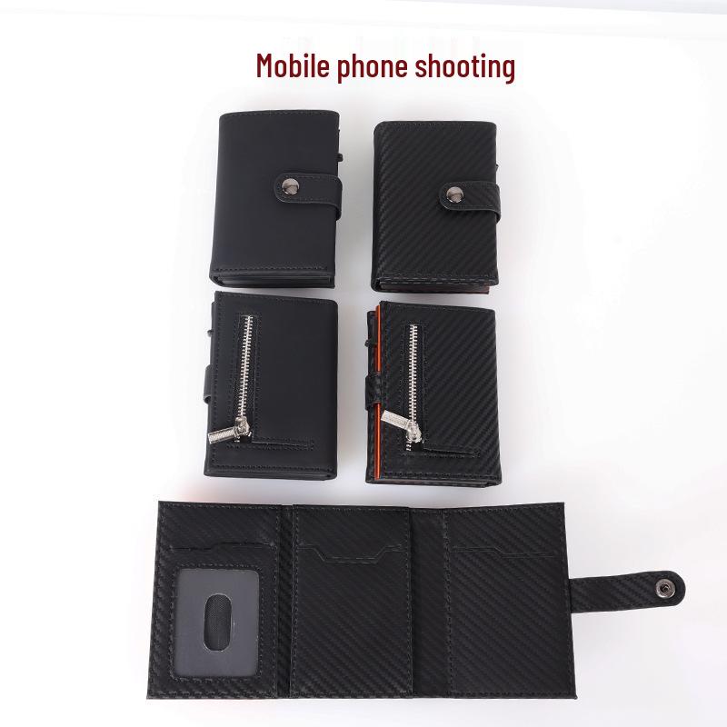 RFID Men's Anti-theft Aluminum Alloy Multi-card Credit Card Holder