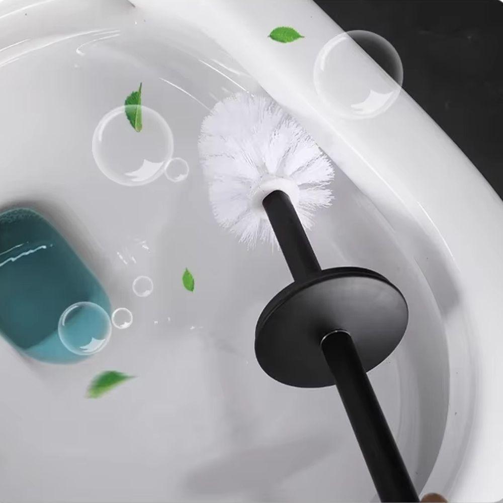 Wall Mounted Toilet Cleaning Brush No Drill Bathroom Cleaning Tool Toilet Scrubber  Toilet