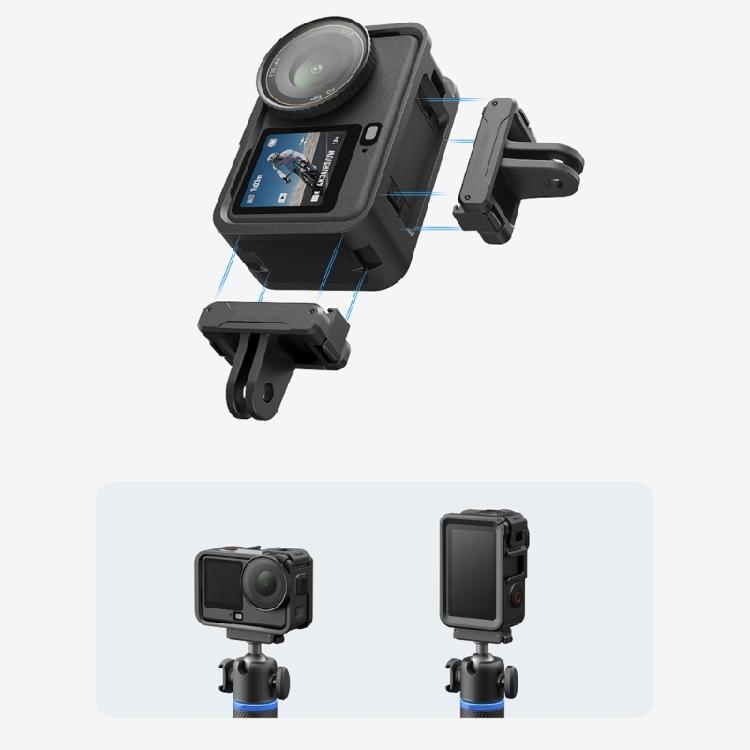 Camera Mounting Frame with Camera Access for Action 6, Magnetic Quick Release Cage for Handheld Video Use, Daily Mount Work and Expansion