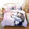 New 3D Akebis Sailor Uniform Beding Set Printed Bed Linen Set With Pilowcase Bed Soft Duvet Cover Single Double Quen Super King-Sized Dimensionsd