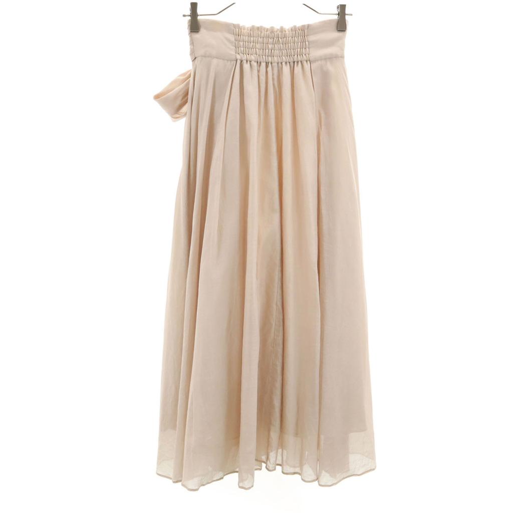 FRAY I.D Silk Blend Long length flare skirt 1 beige Women Used