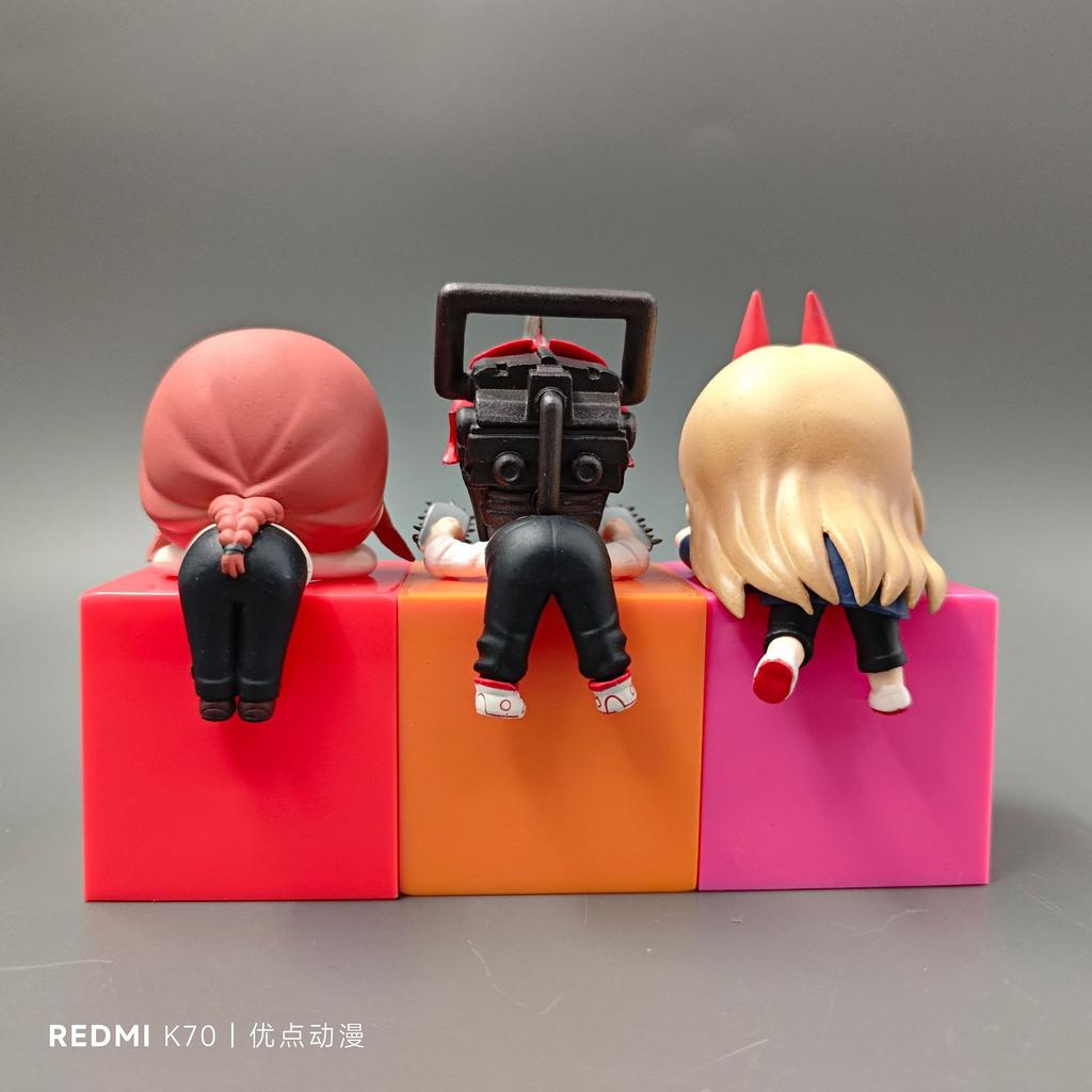 New Chainsaw Person Machi Marpawa Electric Q-Version Party Doll Model Desktop Ornament Figurine Collection Surprise Gift