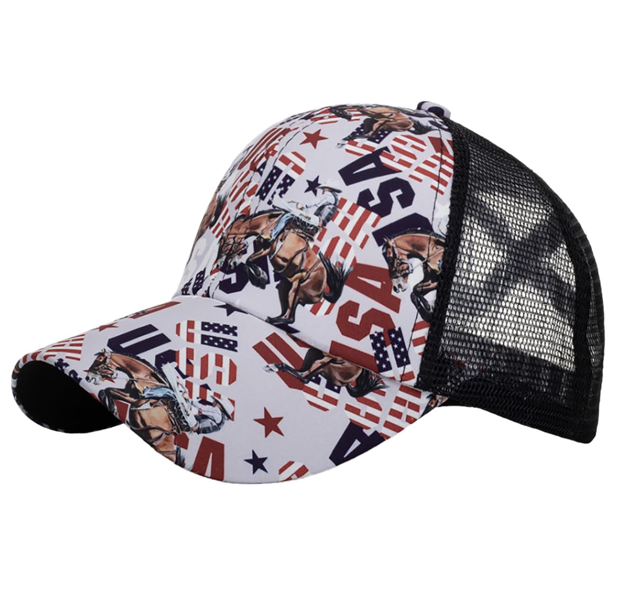 

Cap American Rider Mesh Cross Net Hat Casual CZ996 [White Fang] Women s (White) білий