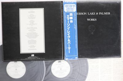LP Record EMERSON LAKE  PALMER  Works P4652 WARNER PIONEER 1980 Japan Obi Rock Used