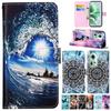 Skórzany portfel etui na OPPO A40 A60 A80 Reno 13 12 12F 12FS 9A 8T Find X8 X6 Pro X5 Lite A17 A52 A58 A78 A98 K12X Malowana okładka