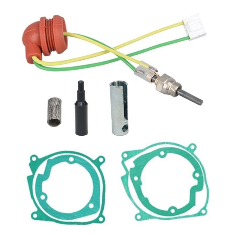 12V 2KW 5KW Auxiliary Heater Ceramic Glow Plug Set, Ceramic Pin Glow Plug Kit, Air Diesels Parking Heater Repair Kit