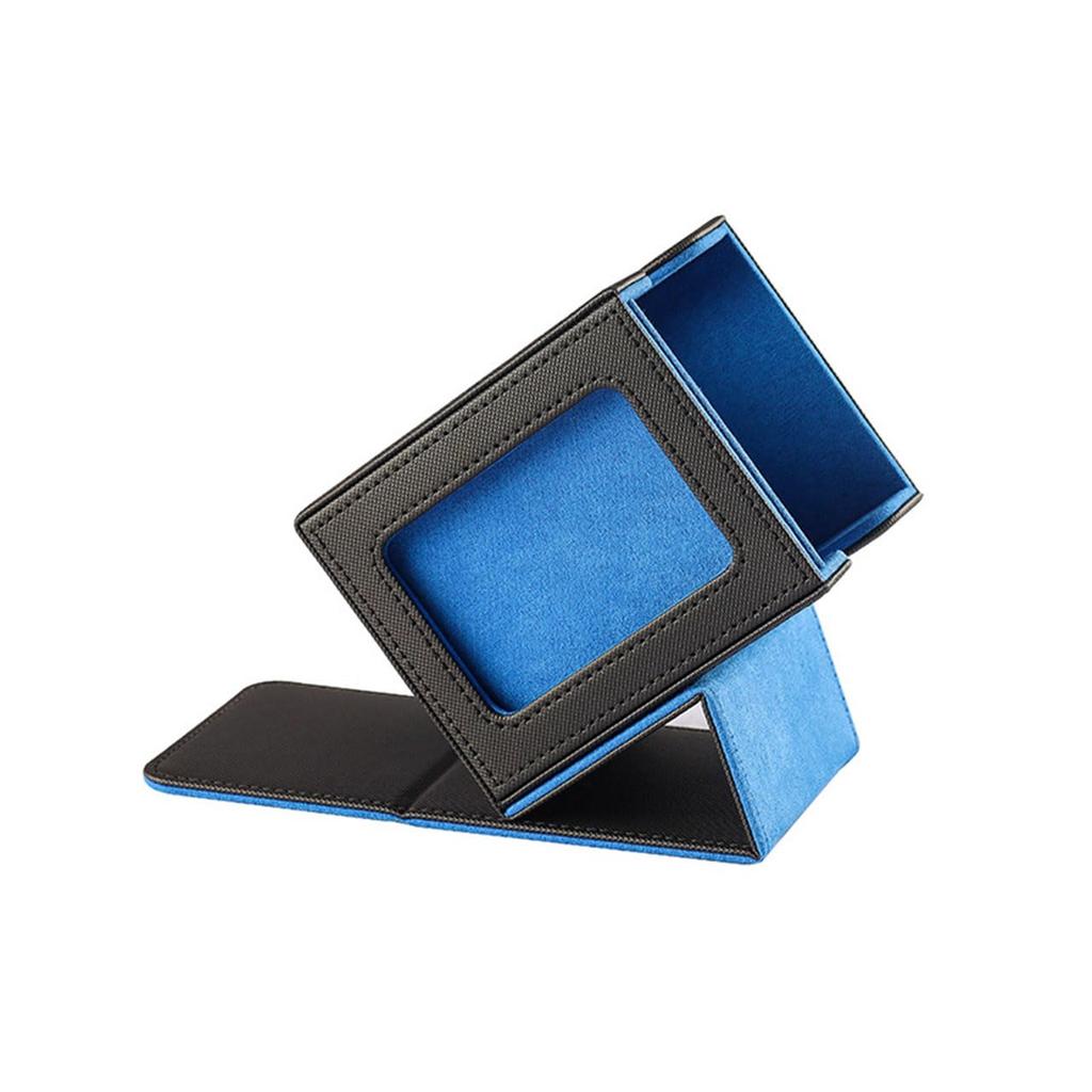 CRAFT CROWN Push Window Deck Leather Deck approximately cards Case/PU Box/With Window/Holds 80-100 (Green)