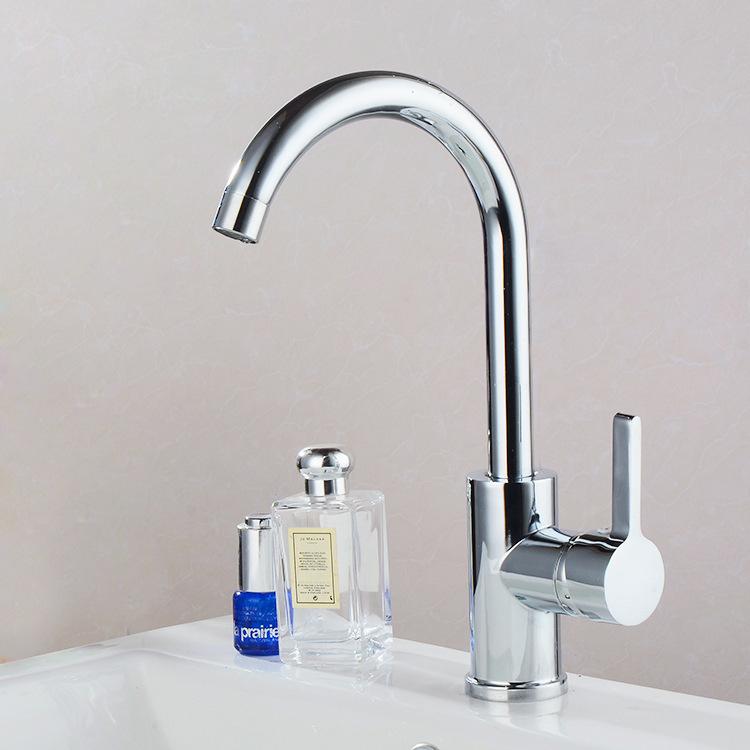 Rubinetto per lavabo da cucina in lega di rame, lavello, lavastoviglie, rubinetto miscelatore caldo e freddo, sanitari