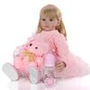 KEIUMI Eleganti Bambole Bambina Reborn 60 cm Realistiche Principessa Corpo in Stoffa Bambini Neonato Bambola Giocattolo Moda Decorazioni Regali di Natale Compleanno