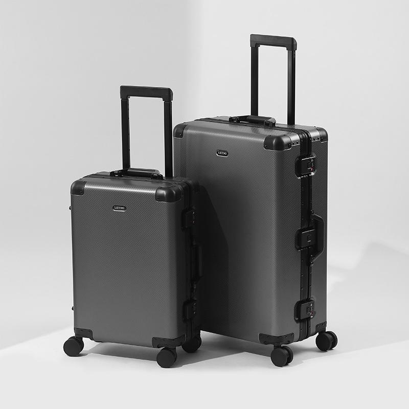 Alloy 20-Inch Carry-On and 26-Inch Luggage Set, Drop-Resistant Trolley Case with Combo Lock