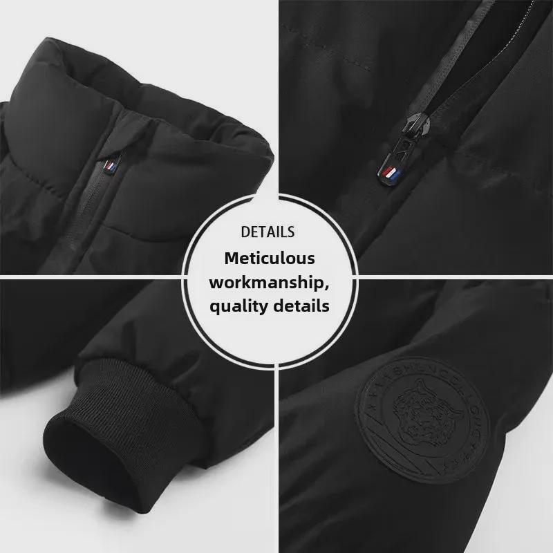 Men's 2023 Trendy Cotton-Padded Winter Jackets - Velvet Lined & Thickened for Autumn and Winter.