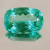 Natural Flawless Green Parti Sapphire Loose Cushion Shape Gemstone 21x14 MM