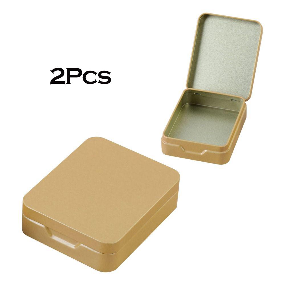 1 Stück Mini-Blechdose in verschiedenen Größen, Schiebdeckel, rechteckig, leere Dosen, Aufbewahrungsbox, Hochzeits-Schmuck-Pillen-Dosen, tragbare Blechdosen, Behälter