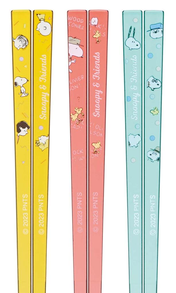 Skater Dishwasher Safe Acrylic Chopsticks 21cm 3 Set Adult Snoopy Chopsticks AAC45T-A