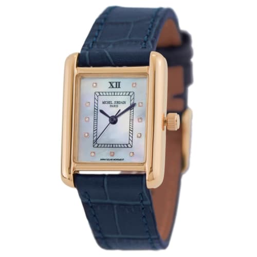 

Женские солнечные часы Michel Jourdan MJ-7100 Diamond and Pearl (военно-морской флот)