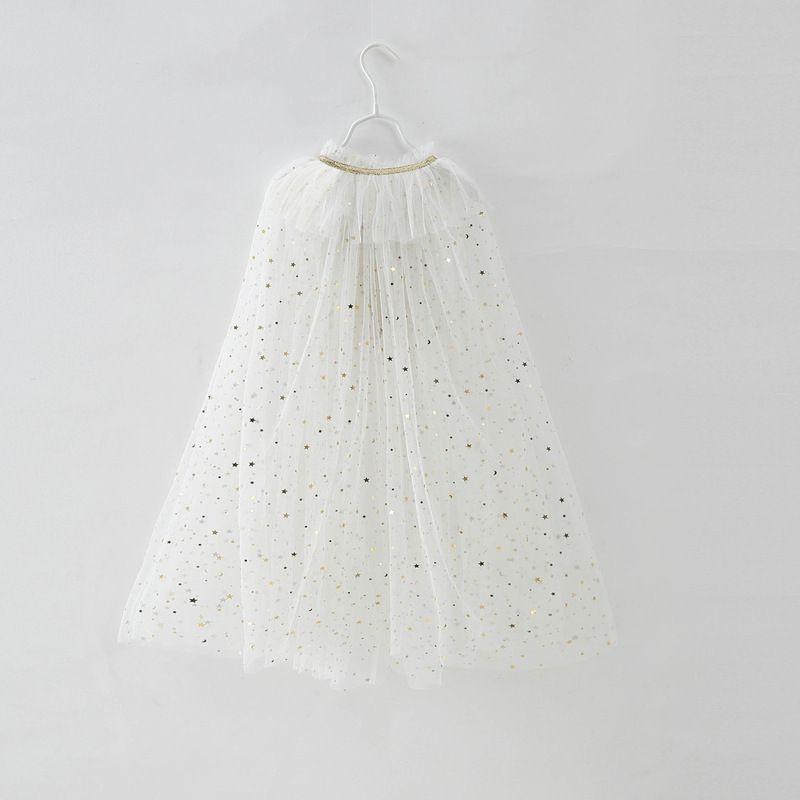 Fairy Girl Kids Cape Frozen Elsa Dress Princess Costume Cloak Tulle Xmas Shawl