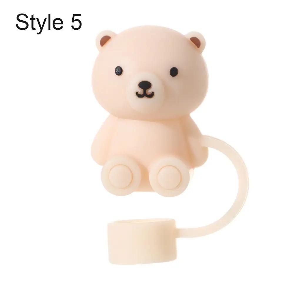 Creative Dust-proof Reusable Splash Proof Drinking Dust Cap Silicone Straw Plug Straw Tips Cover Cup Accessories