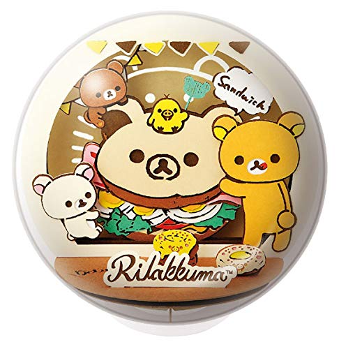 Ensky Rilakkuma PTB-17 Rilakkuma Deli примерно В88 x Ш84 x Г84мм сделано из бумаги 3880₽