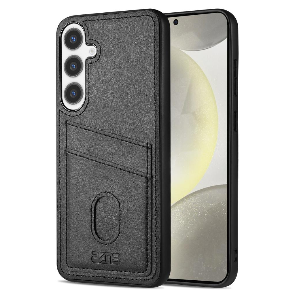 AZNS K1 Series For Samsung Galaxy A56 5G Case Calf Texture Anti-Drop PU+TPU Phone Cover with 2 Card Slot