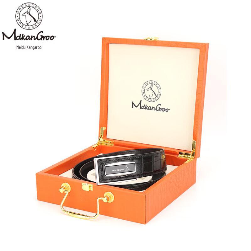 Мужской ремень Midu Kangaroo из кожи крокодила