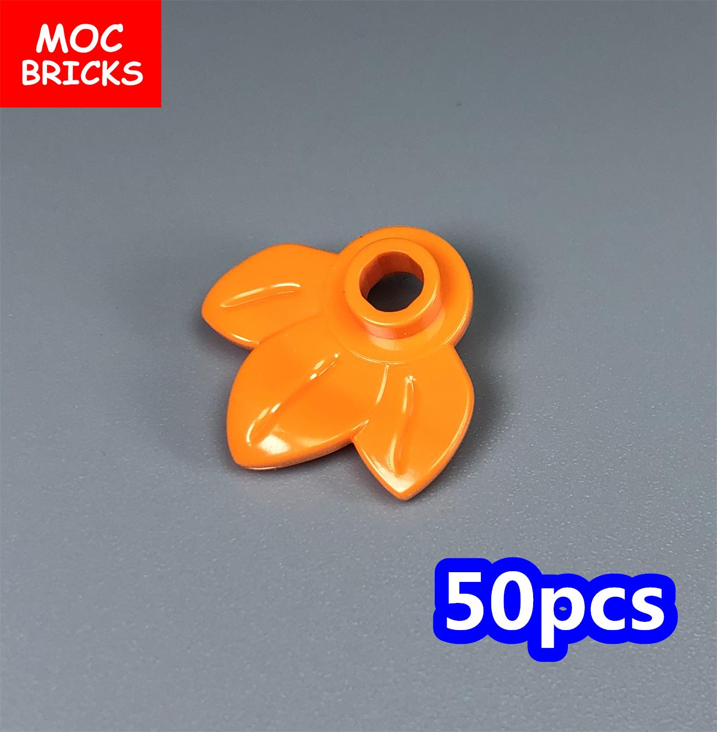 

MOC Bricks Flower Grass Leaf City 32607 32606 18853 Attachments View DIY Learning-Focused Constructing Blocks Children Presents