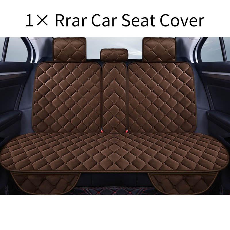 Warm Plush Car Seat Cover Winter Faux Fur Auto Front Back Rear With Backrest Seat Cushion Protector Pad Interior